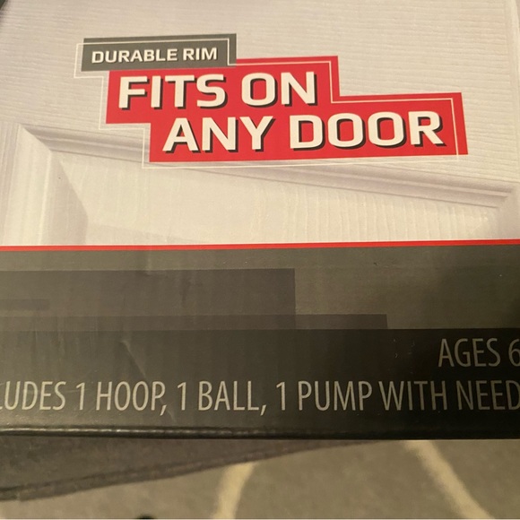 Funktion Deluxe Over The Door Basketball Hoop with Ball and Pump - Picture 4 of 5